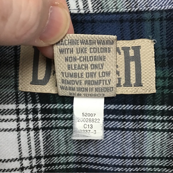 Duluth Trading Company men’s long sleeve button down flannel shirt 3XLT - Picture 4 of 9